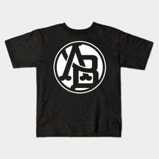 Ab Fitted Logo (White) Kids T-Shirt